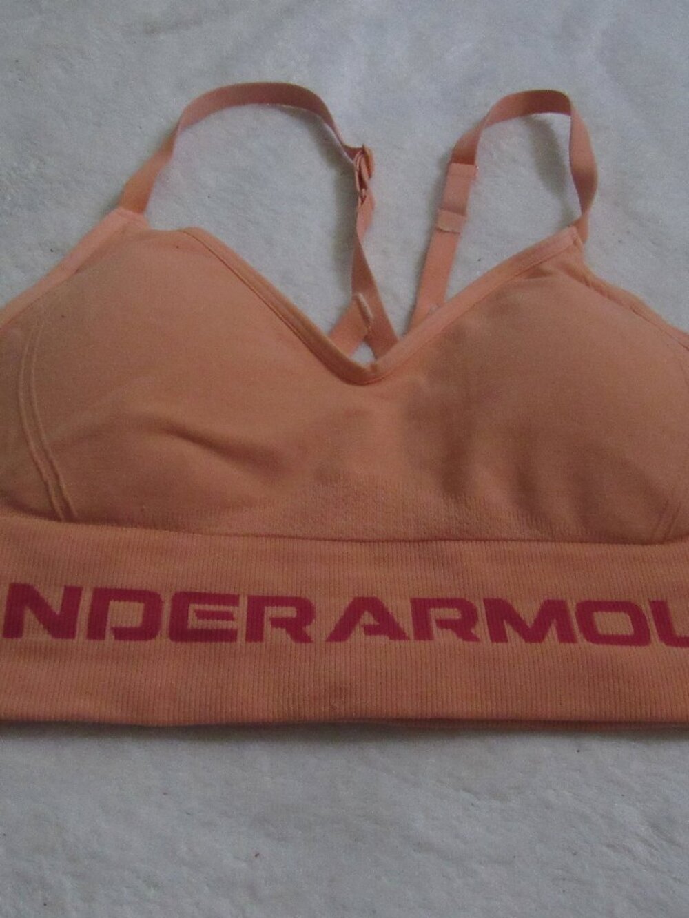 Under Armour Orange Sports Bra  Size Small  USED